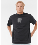 RIP CURL MEDINA STACKER TEE - BLACK
