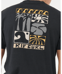 RIP CURL AOTS TY WILLIAMS COASTLINE TEE - BLACK