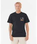RIP CURL AOTS TY WILLIAMS COASTLINE TEE - BLACK
