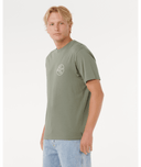 RIP CURL RC TEE - CACTUS GREEN