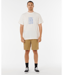 RIP CURL AOTS TY WILLIAMS STACKED TEE - BONE