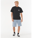 RIP CURL RAW BURST TEE - BLACK