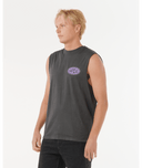 RIP CURL DE OVAL MUSCLE - WASHED BLACK
