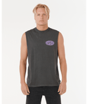 RIP CURL DE OVAL MUSCLE - WASHED BLACK