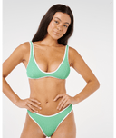 RIP CURL LUXE SURF BRALETTE - IRISH GREEN