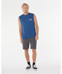 RIP CURL VAPORCOOL SEARCH RANGE MUSCLE - LIGHT NAVY