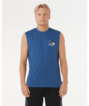 RIP CURL VAPORCOOL SEARCH RANGE MUSCLE - LIGHT NAVY
