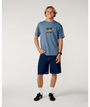 RIP SCRIPT ICON TEE - BLUEFIN