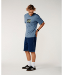 RIP SCRIPT ICON TEE - BLUEFIN