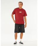 RIP CURL MEDINA INNER VISION SPRAY TEE- MERLOT