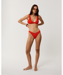 RIP CURL VIBE SURF HIGH CHEEKY - RED