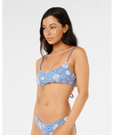 RIP CURL CATALINA WAVES BRALETTE - VINTAGE BLUE