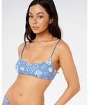 RIP CURL CATALINA WAVES BRALETTE - VINTAGE BLUE