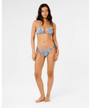 RIP CURL CATALINA WAVES TIE SIDE CHEEKY - VINTAGE BLUE