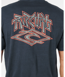 RIP CURL LIQUID TRIPS ARCH TEE - WASHED BLACK