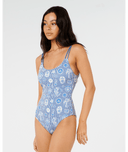 RIP CURL CATALINA WAVES 1 PIECE - VINTAGE BLUE