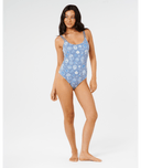 RIP CURL CATALINA WAVES 1 PIECE - VINTAGE BLUE