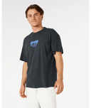 RIP CURL LIQUID TRIPS RIPPER TEE - WASHED BLACK