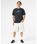 RIP CURL LIQUID TRIPS RIPPER TEE - WASHED BLACK