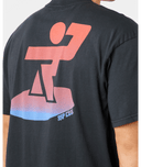 RIP CURL LIQUID TRIPS RIPPER TEE - WASHED BLACK