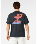 RIP CURL LIQUID TRIPS RIPPER TEE - WASHED BLACK