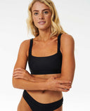 RIP CURL PREMIUM SURF D-DD CROP - BLACK