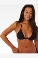 RIP CURL PREMIUM SURF D-DD SLIDING TRI TOP - BLACK