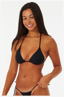 RIP CURL PREMIUM SURF D-DD SLIDING TRI TOP - BLACK
