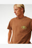 RIP CURL QUALITY SURF PRODUCTS OVAL TEE - MOCHA