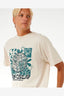 RIP CURL SWC EARTH POWER TEE - VINTAGE WHITE