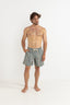 RHYTHM PAISLEY STRIPE BEACH SHORT - OLIVE