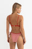 RHYTHM LOLA CHECK TIE SIDE HI CUT PANT - FIRE