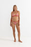 RHYTHM LOLA CHECK TIE SIDE HI CUT PANT - FIRE
