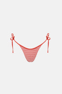 RHYTHM LOLA CHECK TIE SIDE HI CUT PANT - FIRE