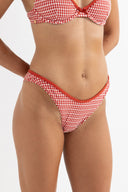 RHYTHM LOLA CHECK HI CUT PANT - FIRE