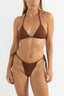 RHYTHM SUNSET GATHERED TIE SIDE ITSY PANT - CHOCOLATE