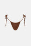 RHYTHM SUNSET GATHERED TIE SIDE ITSY PANT - CHOCOLATE