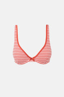 RHYTHM LOLA CHECK UNDERWIRE TOP - FIRE