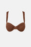 RHYTHM SUNSET SOFT STRAP BALCONETTE TOP - CHOCOLATE