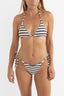 RHYTHM TAMI STRIPE SLIDE TRI TOP - CHOCOLATE