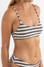 RHYTHM TAMI STRIPE CROP TOP - CHOCOLATE