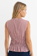 RHYTHM TIE FRONT TOP - FIRE