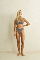 RHYTHM DREAMER BAND HIGH WAIST PANT - CHOCOLATE