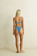 RHYTHM SUNBATHER STRIPE TIE SIDE HI CUT PANT - BLUE