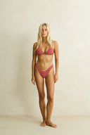 RHYTHM VISTA STRIPE SLIDE TRI TOP - RED