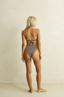 RHYTHM DREAMER HALTER TOP - CHOCOLATE