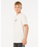 BOYS RAW ENERGY LOGO TEE - BONE