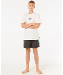 BOYS RAW ENERGY LOGO TEE - BONE