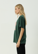 AFENDS HAVE A GOOD DAY OVERSIZED TEE - PINE