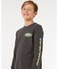 RIP CURL BOYS RAW ENERGY LS TEE - WASHED BLACK